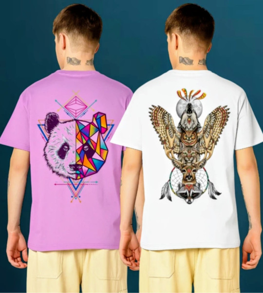 Graphic Print Men Purple, White T-Shirt