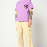 Graphic Print Men Purple, White T-Shirt