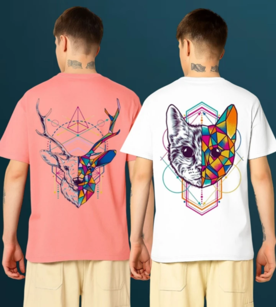 Graphic Print Men Multicolor T-Shirt