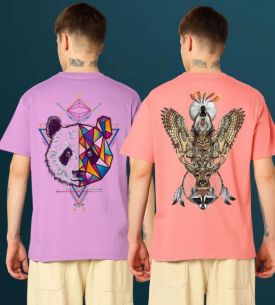 Graphic Print Men Multicolor T-Shirt