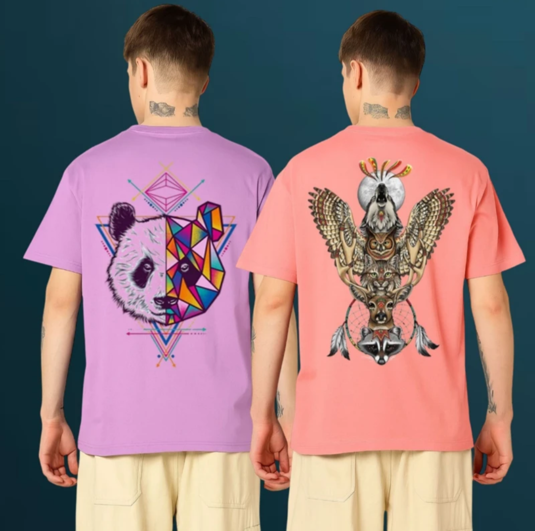 Graphic Print Men Multicolor T-Shirt