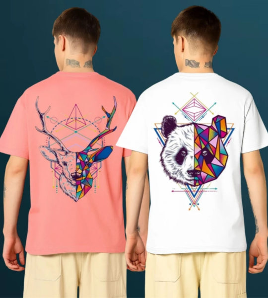 Graphic Print Men Multicolor T-Shirt