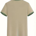 Solid Men Beige T-Shirt